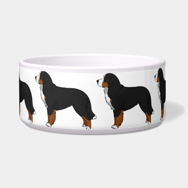 Comedero Bernese Mountain Dog Ceramic Dog Bowl (Frente)