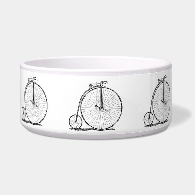Comedero Bicicleta de rueda alta Penny Farthing (Frente)