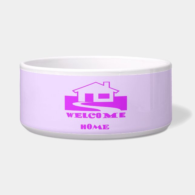 COMEDERO BIENVENIDOS A CASA DOS SOMBRAS DE LOGO PURPLE PLUS (Frente)