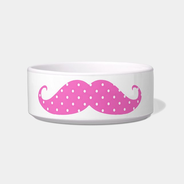 Comedero Bigote femenino de los lunares de las rosas (Frente)