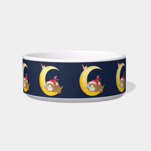 Comedero Bird Moon Sleeping Kitten Cat Holiday