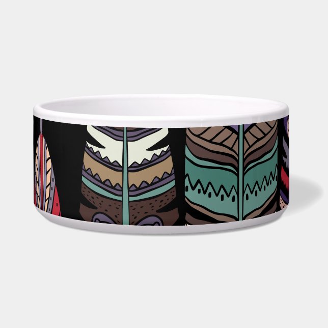 Comedero Birds Feathers Tribal Art Seamless (Frente)