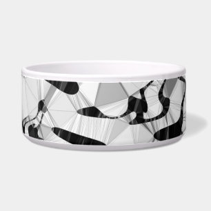 Comedero Black and White in Motion Pet Bowl