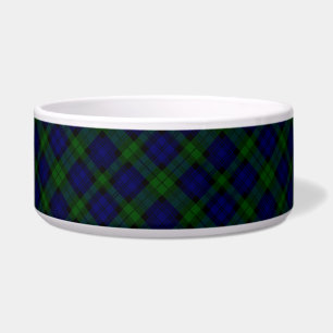Comedero Black Watch Tartan Blue Green Plage