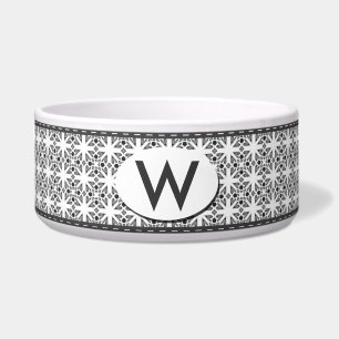 Comedero Blanco y negro con estilo