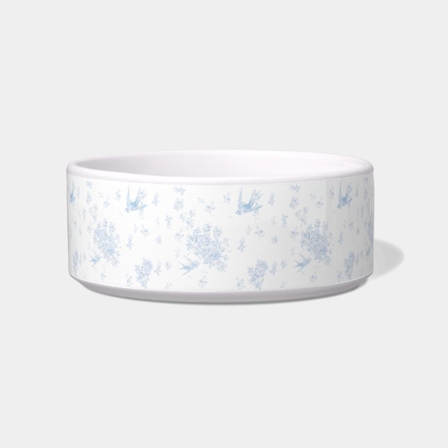 Comedero Blue Bird & Rosas Pet Bowl (Frente)