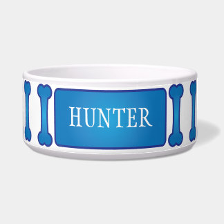 Comedero Blue Bone Dog Pet Bowl