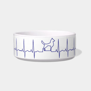 Comedero Blue Dog Heartbeat Bowl