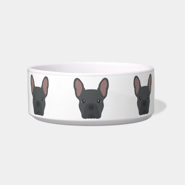 Comedero Blue French Bulldog Dog Bowl (Frente)
