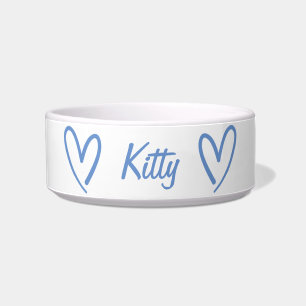 Comedero Blue Heart Kitty