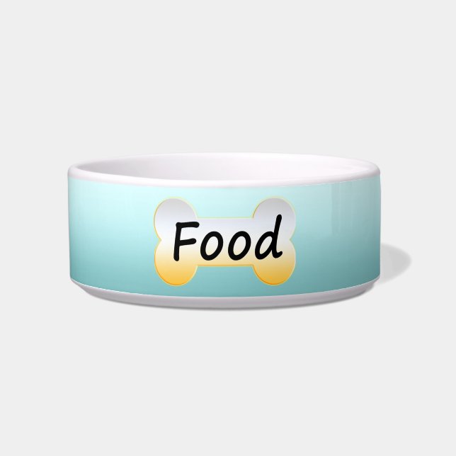 Comedero Blue Mascota Ceramic Food Bowl (Frente)