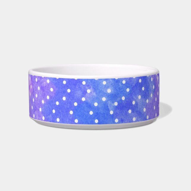 Comedero Blue Purple Starry Night Sky Galaxy Watercolor (Frente)