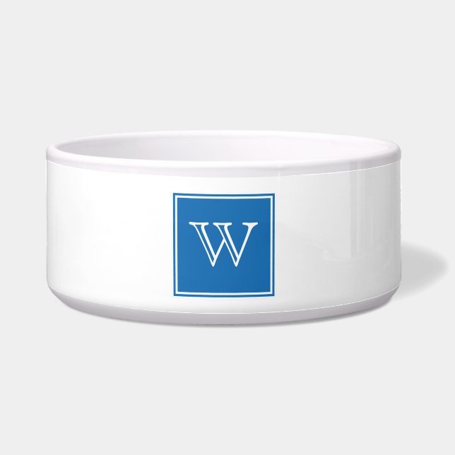 Comedero Blue Square Monogram Pet Bowl (Frente)