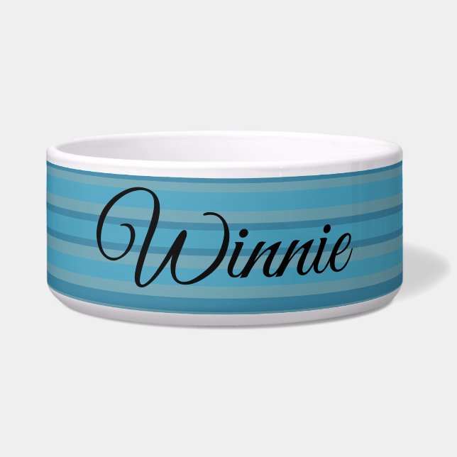 Comedero Blue striped monochromatic (Frente)