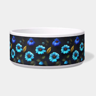 Comedero Blumenmuster blaue Blüten