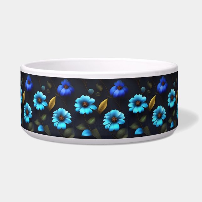 Comedero Blumenmuster blaue Blüten (Frente)