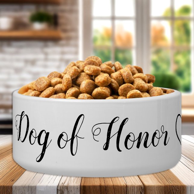 Comedero Boda de Mascota personalizada Dog of Honor (Subido por el creador)