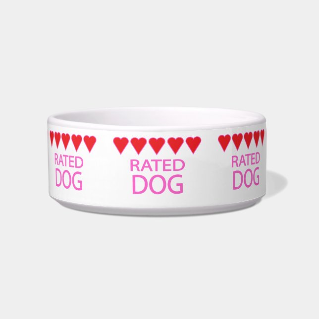 Comedero Bola de perro de cinco corazones (Frente)