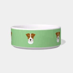 Comedero Bola de perro Jack Russell Terrier Verde
