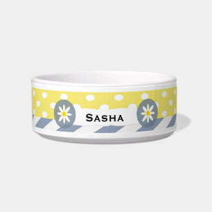 Comedero Bola de perro personalizada con sabor a polka Dot