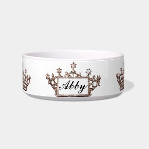 Comedero Bolas de mascotas "Tiara" personalizadas