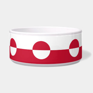 Comedero Bolera de animales de la bandera de Groenlandia
