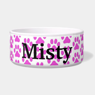 Comedero Bolera de comida Mascota personalizada - Huellas r
