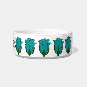Comedero Bolera de gato azul Rosa