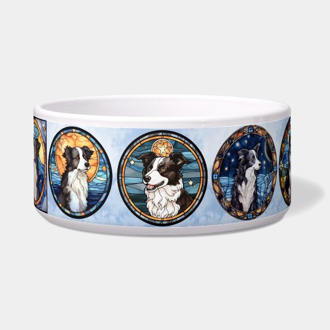 Comedero Bolera de Perro de Collie Fronterizo (Frente)