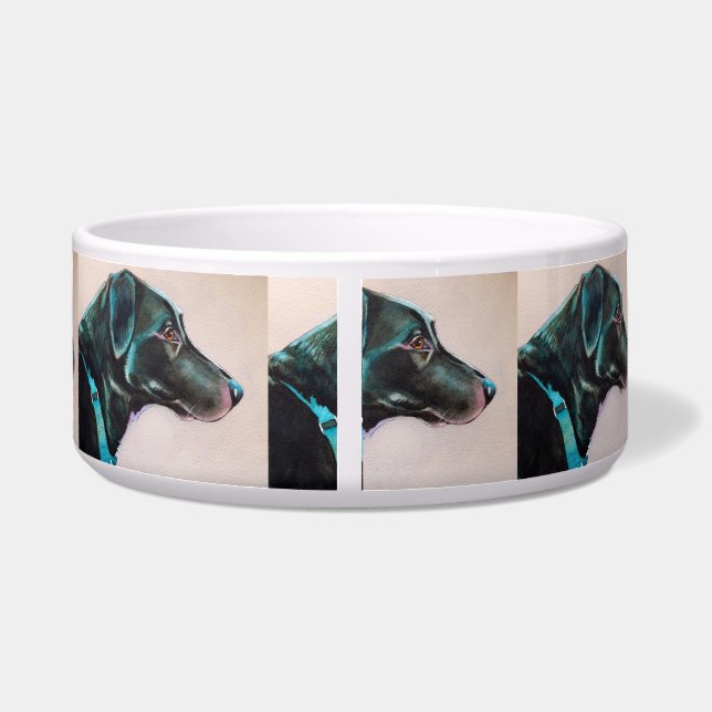 Comedero Boliche Pensive Black Dog Bowl (Espalda)