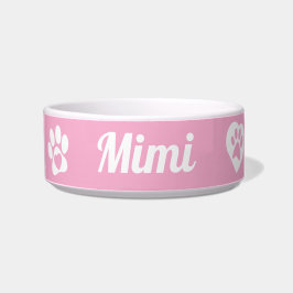 Comedero Bolón de gato cerámico personalizado, regalo de ga