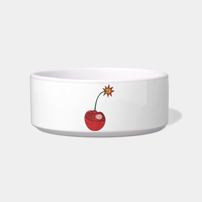 Comedero Bomba de cerezo purpurina (Frente)