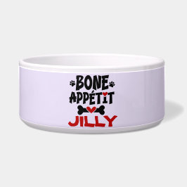 Comedero Bon Appetit Dog Bowl con nombre