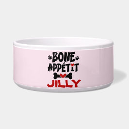 Comedero Bon Appetit Dog Bowl con nombre