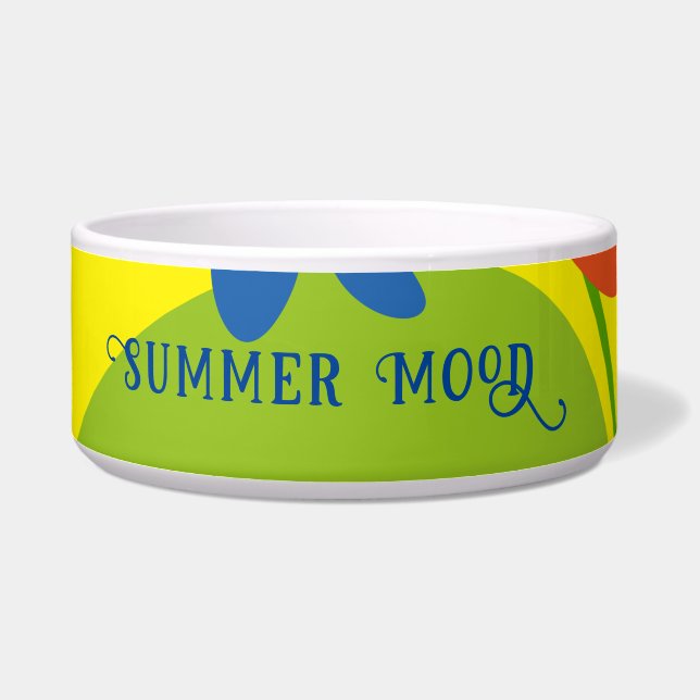 Comedero Bonito diseño floral de verano (Izquierda)