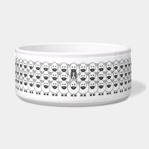 Comedero Border collie en las ovejas