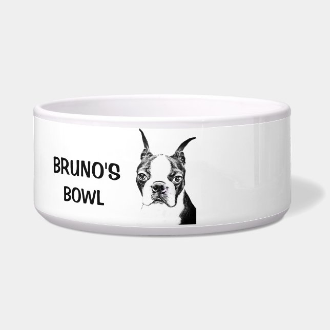 Comedero Boston Terrier (Frente)