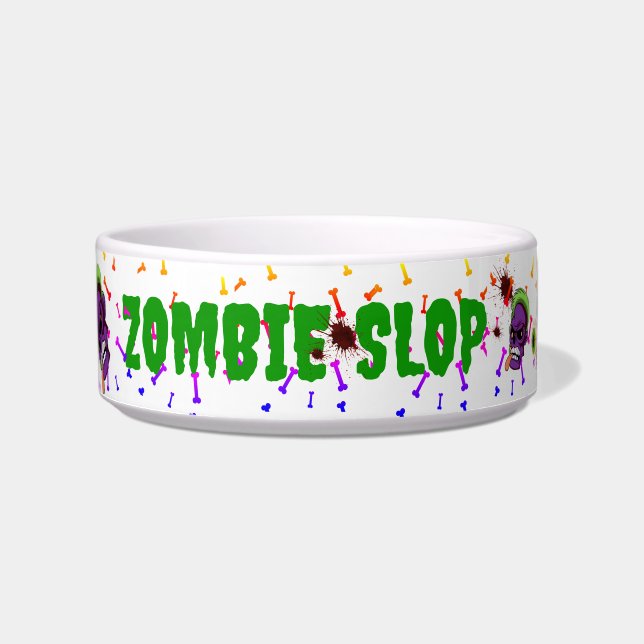 Comedero Bote cerámico "Zombie Slop" (Frente)