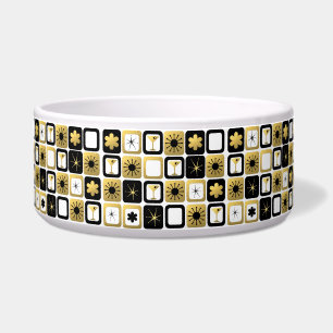 Comedero Bote de cerámica de oro retro glamoroso