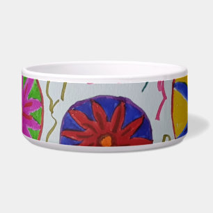 Comedero Bote de cerámica floral moderna