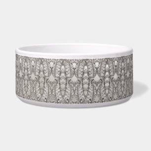 Comedero Bote de cerámica moderna Ornate de plata
