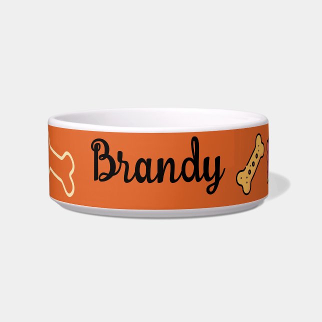 Comedero Bote de Personalizable coordinado "Brandyl" (Frente)