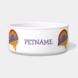Comedero Bote mascota personalizado arcoiris Team