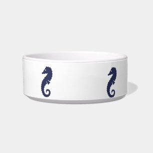 Comedero Bowl - Caballos marinos (azul marino)
