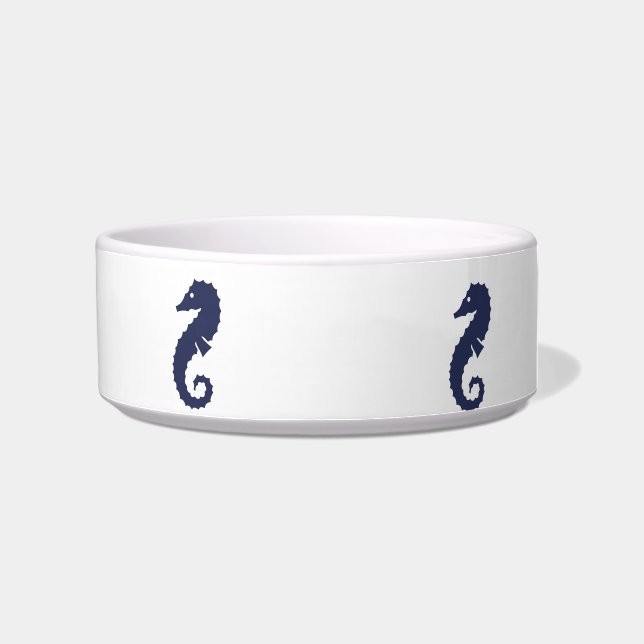 Comedero Bowl - Caballos marinos (azul marino) (Derecha)