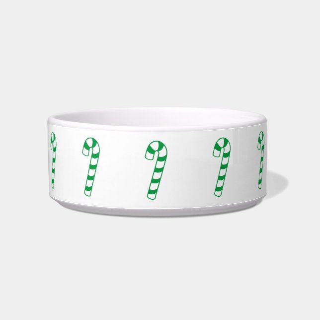 Comedero Bowl - Candy Canes en verde (Derecha)