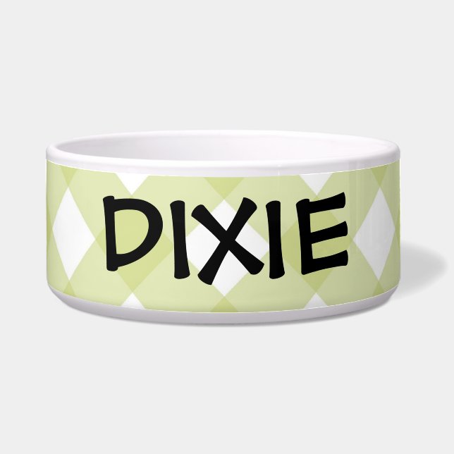 Comedero Bowl - Celery Green Latticboard Zinnia (Frente)