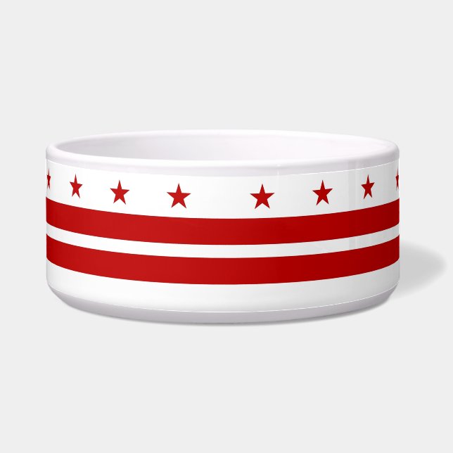 Comedero Bowl de animales con bandera del estado de Washing (Frente)