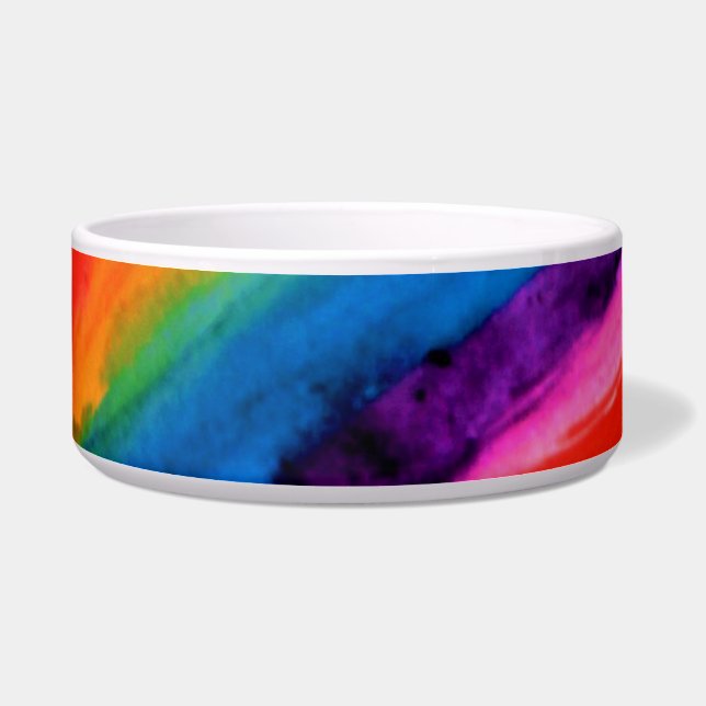 Comedero Bowl de arte del arcoiris (Izquierda)