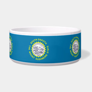 Comedero Bowl de mascotas con bandera del estado de Dakota